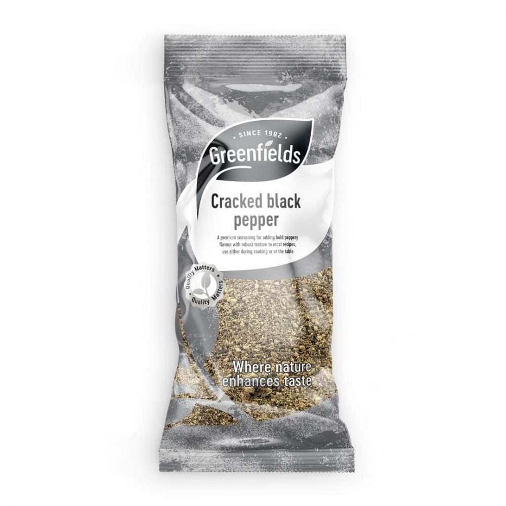 Greenfields Cracked Black Pepper  12x75g