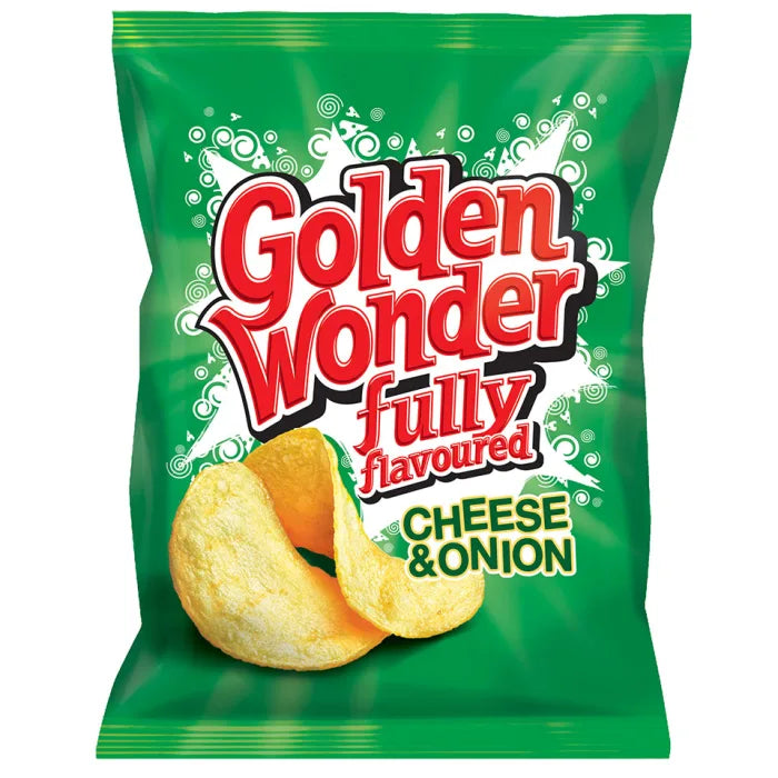 Golden Wonder Cheese & Onion Crisps 32.5g