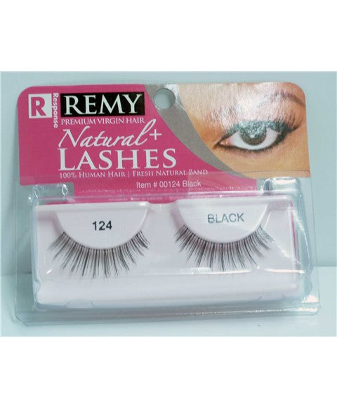 RESPONSE NATURAL PLUS LASHES 124  Color Black Eye Makeup Asetena Pa 
