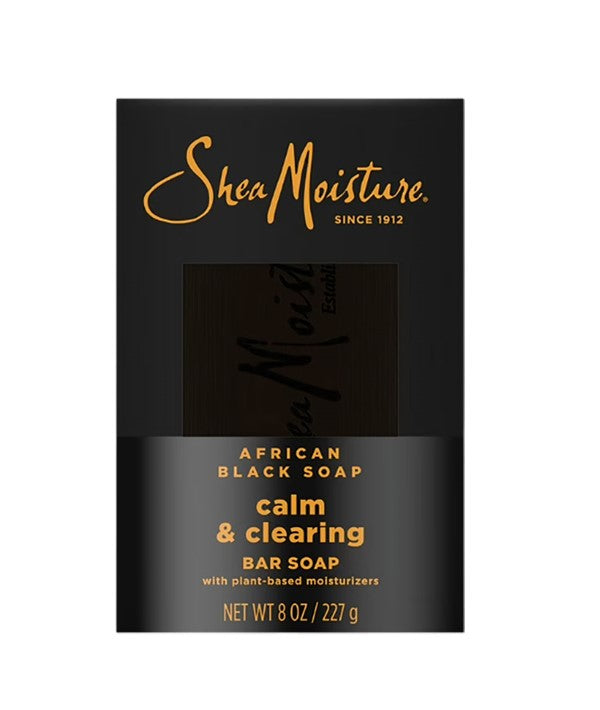 AFRICAN BLACK CALM AND CLEARING BAR SOAP WITH SHEA BUTTER 227 g Body Care Asetena Pa 