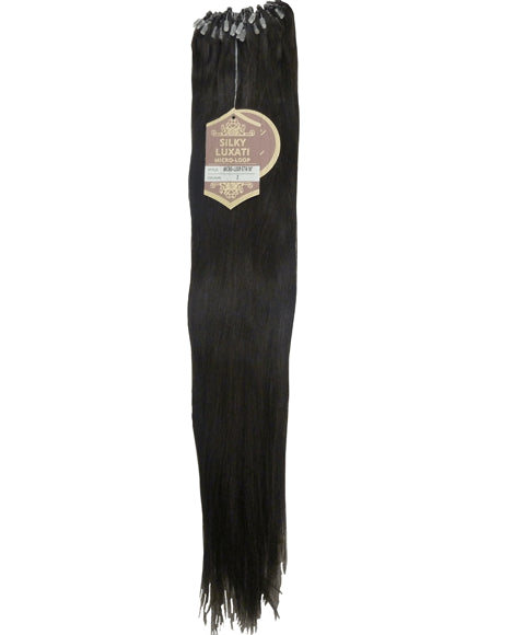 SILKY LUXATI MICRO LOOP STW 18 Color P8/613 Tape In and Clip On Hair Extensions Asetena Pa 