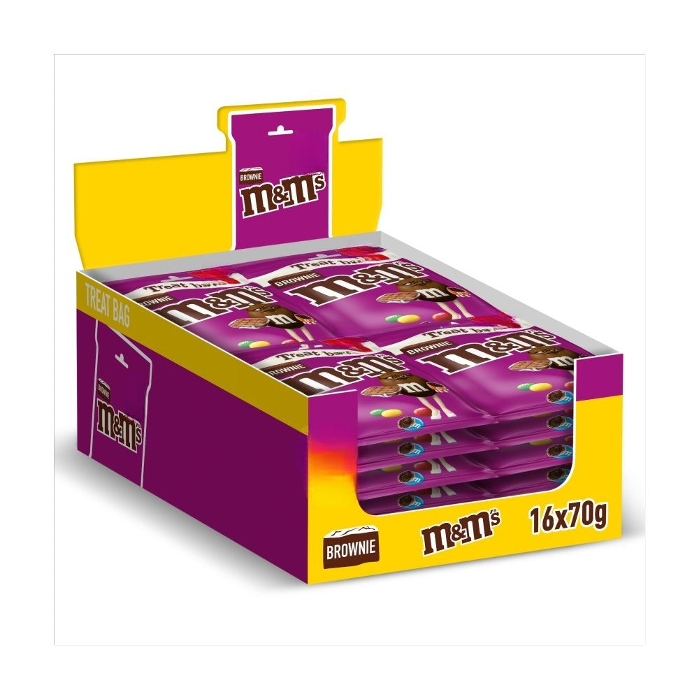 M&M's Brownie Bites Milk Chocolate Treat Bag  70g Biscuits Asetena Pa 