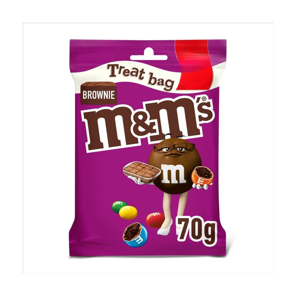 M&M's Brownie Bites Milk Chocolate Treat Bag  70g Biscuits Asetena Pa 