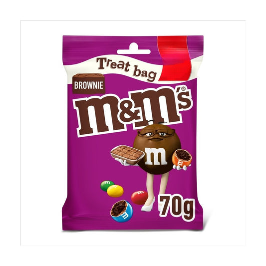 M&M's Brownie Bites Milk Chocolate Treat Bag  70g Biscuits Asetena Pa 