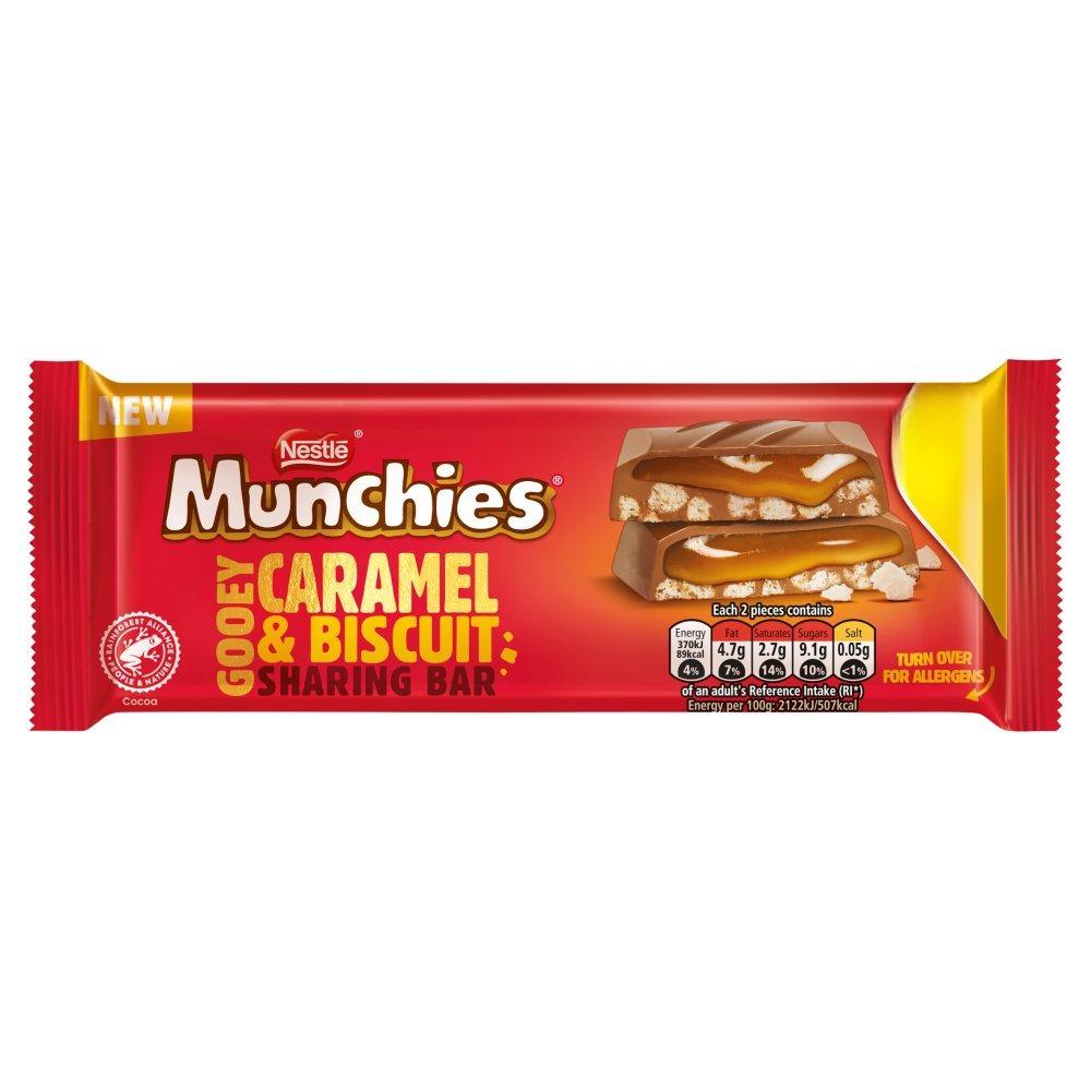 Munchies Caramel & Biscuit Chocolate Sharing Bar 87g