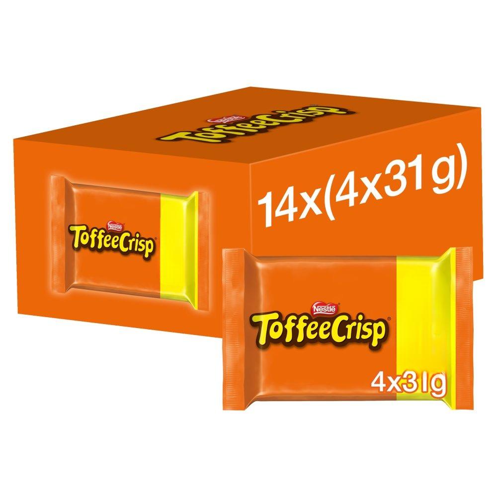 Toffee Crisp Milk Chocolate Bar Multipack 31g 4 Pack