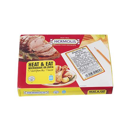 Hermolis Kosher Shepherd's Pie & Veg 10 x 370g Ready Meal Bundles Asetena Pa Hermolis Kosher Shepherd's Pie & Veg Meal 10x370g Pack