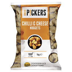 McCain P!ckers Chilli & Cheese Nuggets 1kg BS Ready Meal Asetena Pa McCain P!ckers Chilli & Cheese Nuggets 1kg Frozen Snack Meal