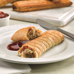 Everyday Favourites Traditional Giant Lincolnshire Sausage Roll (8"/20cm) 1 x 50ea Ready Meals Asetena Pa 