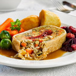 Vegan Wellington Slice 16 x 165g Ready Meals Asetena Pa 