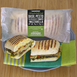 Invisible Chef Sundried Tomatoes  Pesto and Mozarella Panini 12 x 147g Ready Meals Asetena Pa 