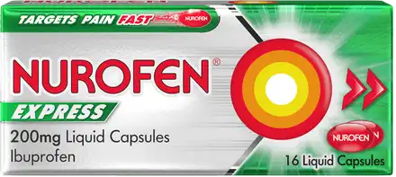 Nurofen Express Liquid Capsules  12x10's