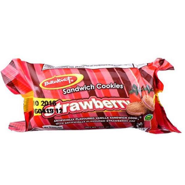 MASButterkist Sandwich Strawberry 50g Box of 36-Fd