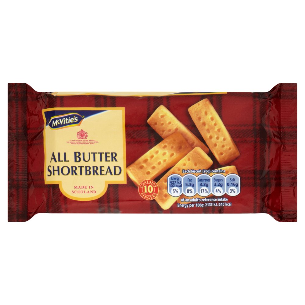 MASMcVitie's All Butter Shortbread Fingers Biscuits 200g-Food