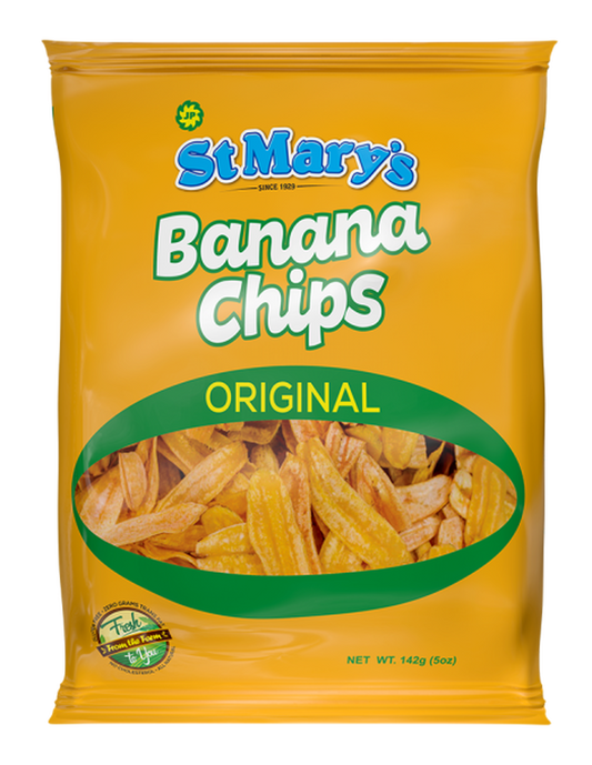 MASSt Marys Banana Chips Family 142g Box of 30-Fd