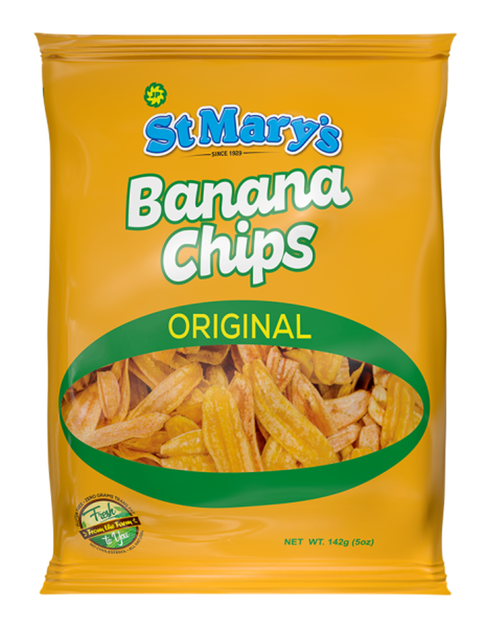MASSt Marys Banana Chips Family 142g Box of 30-Fd