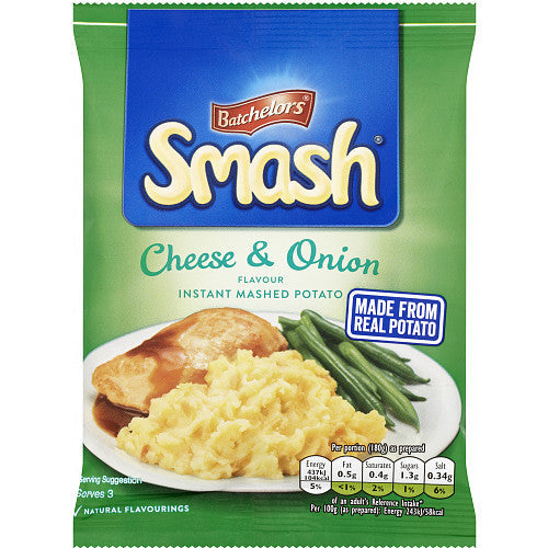 MASBatchelors Smash Cheese & Onion Instant Mash Potato 107g-Food