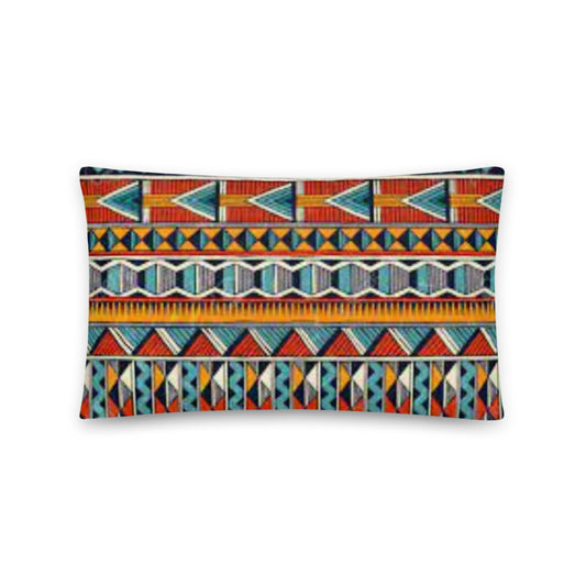 African Pillow Protector Cover Home Decor Rectangular African Pattern TRIBAL ELEMENTS Triangle SHAPE Two Sides Printed Washable Pillowcase