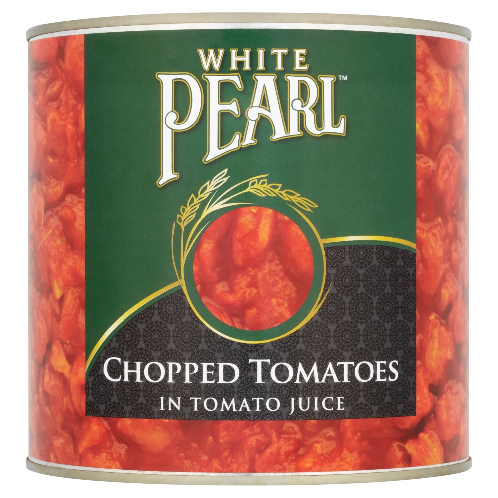 White Pearl Chopped Tomatoes in Tomato Juice 2.5kg-Food