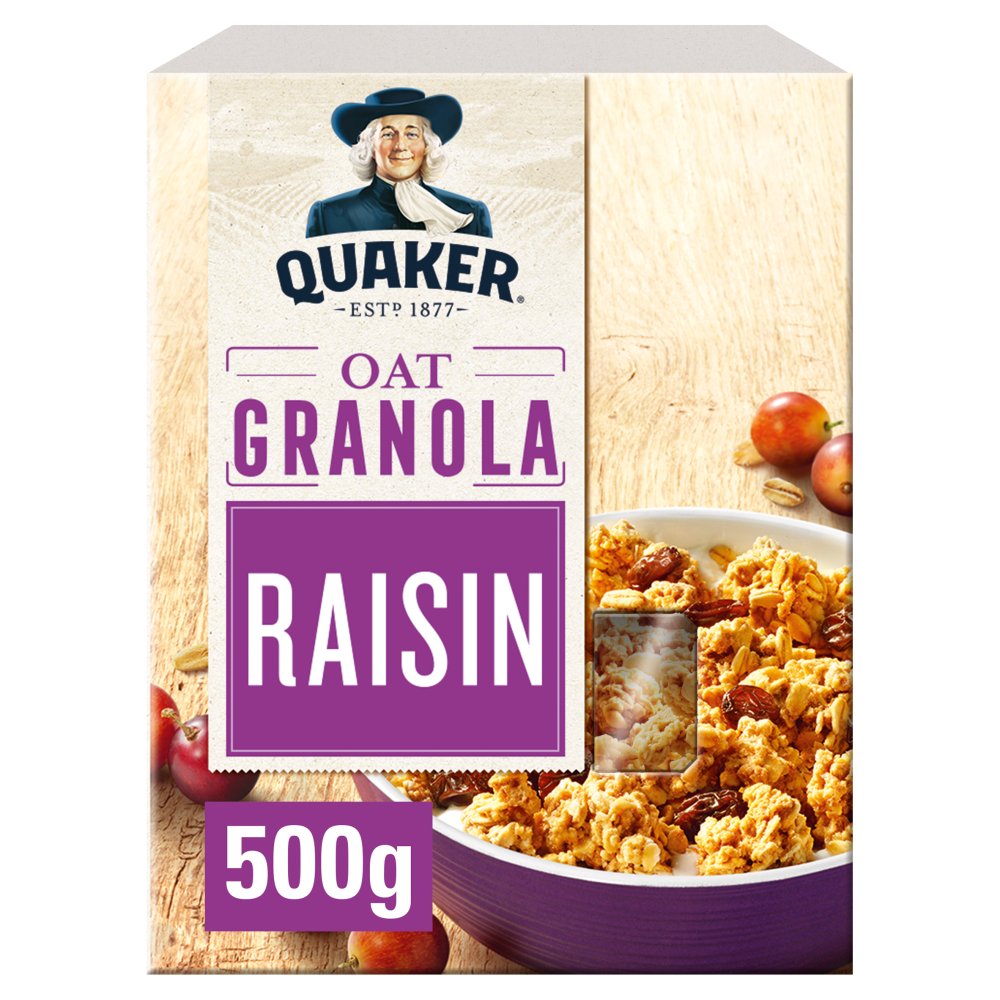 MASQuaker Oat Raisin Granola 500g-Food Cereal & Granola Asetena Pa 
