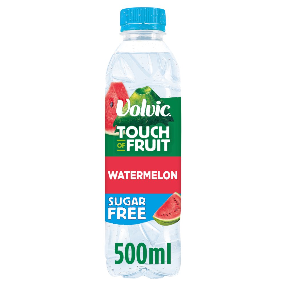 Volvic Touch of Fruit Sugar Free Watermelon Natural Flavoured Water 500ml-Food
