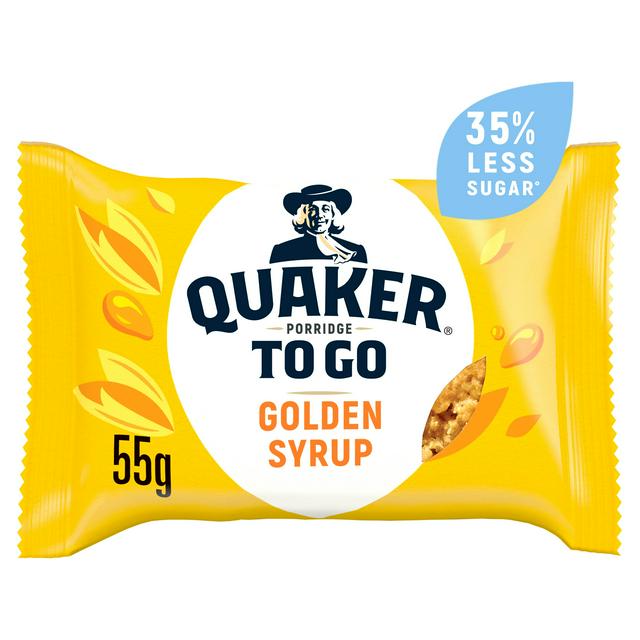 MASQuaker Porridge To Go Golden Syrup Breakfast Bar 55g-Food