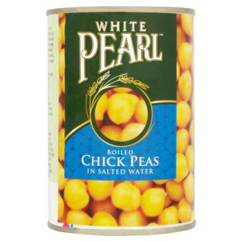 White Pearl Boiled Chick Peas in Salted Water 400g