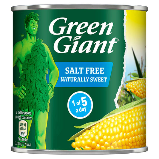Green Giant Salt Free Sweetcorn 340g