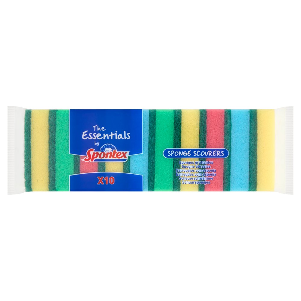 The Essentials by Spontex 10 Sponge Scourers-Food