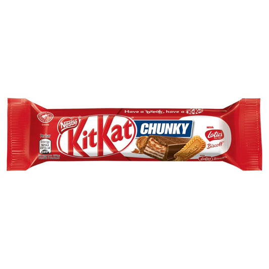 MASKit Kat Chunky Lotus Biscoff Milk Chocolate Bar 42g-Food