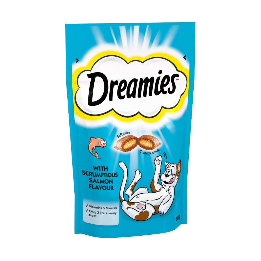 MASDreamies Cat Treat Biscuits with Salmon Flavour 60g-Food