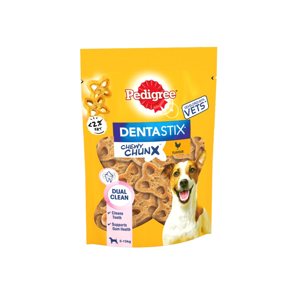 MASPedigree Dentastix Chewy Chunx Mini Adult Small Dog Treats Chicken 68g-Food