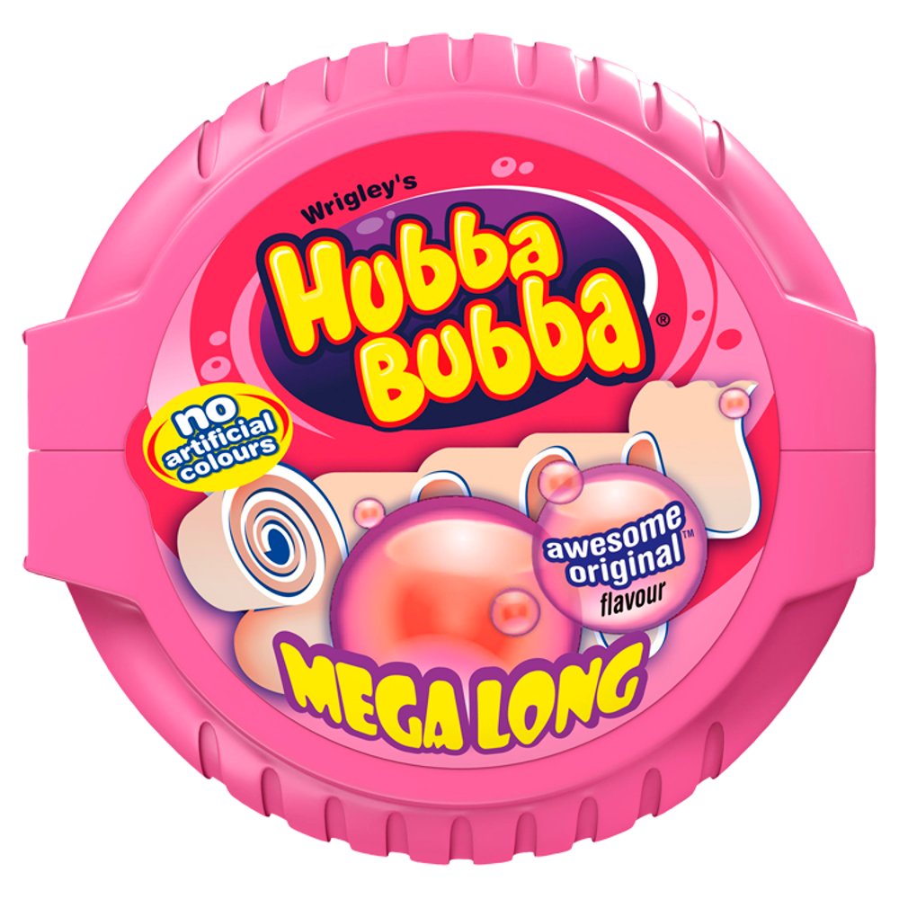 MASHubba Bubba Fancy Fruit Bubblegum Mega Long Tape 56g-Food
