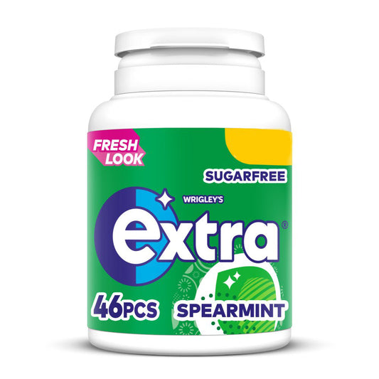 MASExtra Spearmint Chewing Gum Sugar Free Bottle 46 Pieces-Food