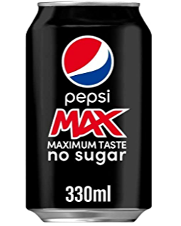 Pepsi Max No Sugar Cola Can 330ml-Food