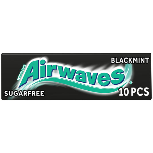 MASAirwaves Black Mint Sugar Free Chewing Gum 10 Pieces 14g-Food