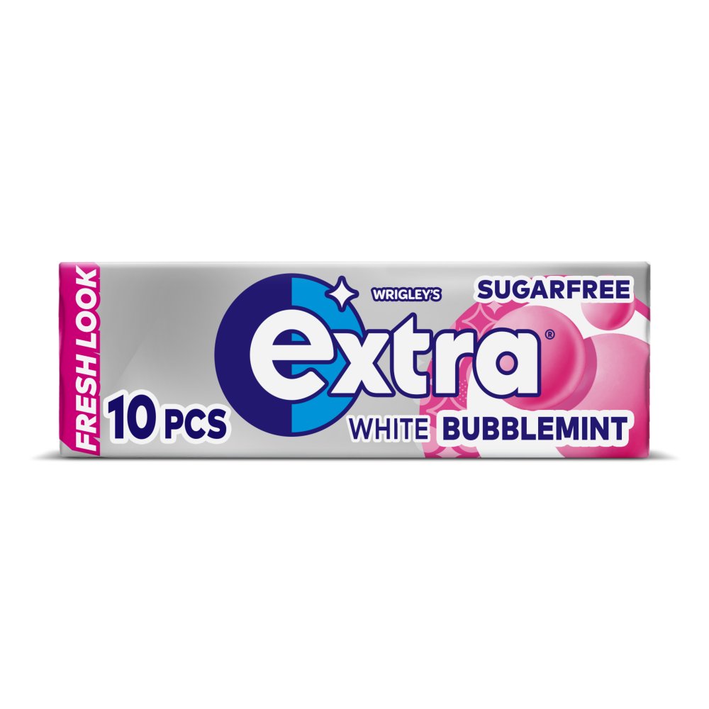 MASExtra White Bubblemint Chewing Gum Sugar Free 10 Pieces-Food