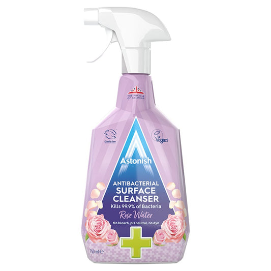 MASAstonish Antibacterial Surface Cleanser Rose Water 750ml-Food