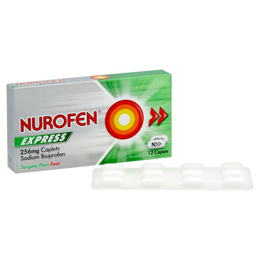 MASNurofen Express 256mg Pain Relief Caplets x12-Food