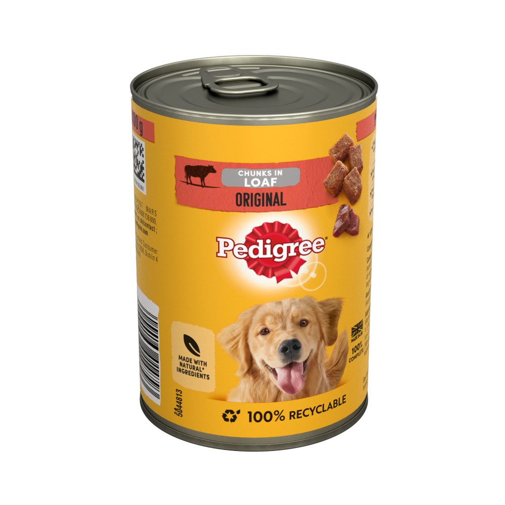 MASPedigree Adult Wet Dog Food Tin Original in Loaf 400g-Food
