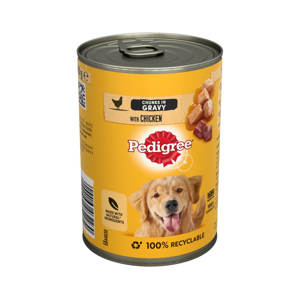 MASPedigree Adult Wet Dog Food Tin Chicken in Gravy 400g-Food