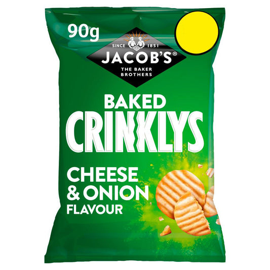 MASJacob's Baked Crinklys Cheese & Onion Snacks 90g-Food