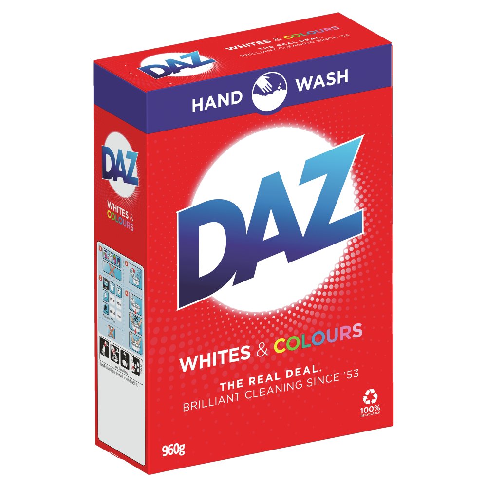 MASDaz Washing Powder Whites & Colours 960g-Food
