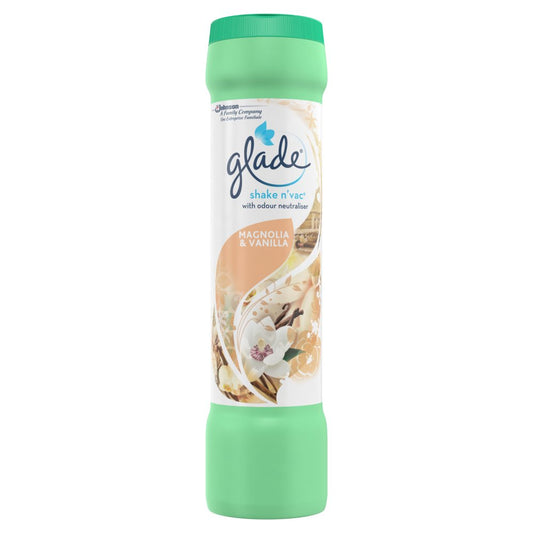Glade Shake & Vac Carpet Freshener Magnolia & Vanilla 500g