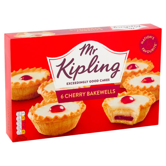 MASMr Kipling 6 Cherry Bakewells-Food