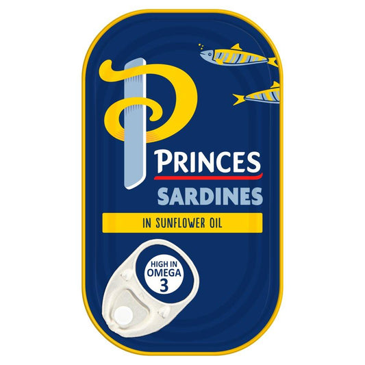 MASPrinces Sardines in Sunflower Oil 120g Box of 12-Fd Canned Fish Asetena Pa 