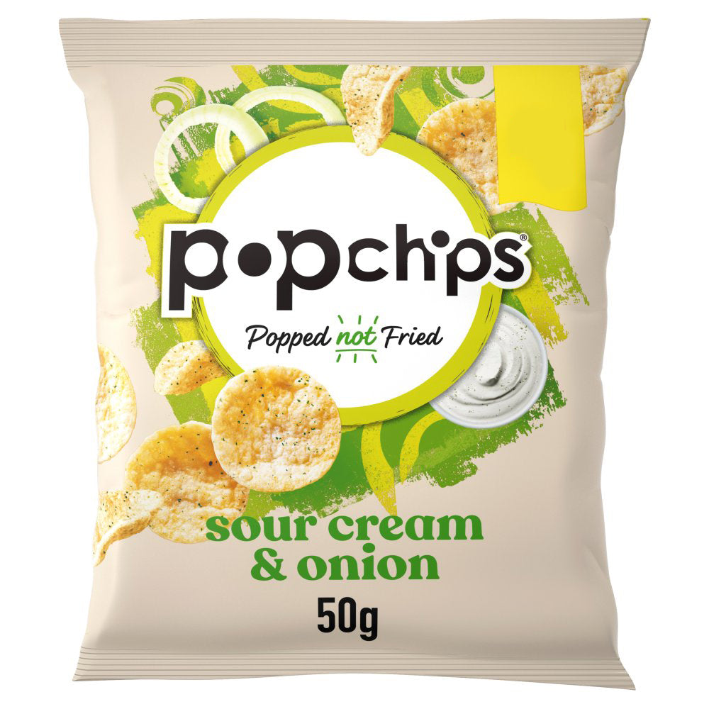 MASPopchips Sour Cream & Onion Crisps 50g-Food