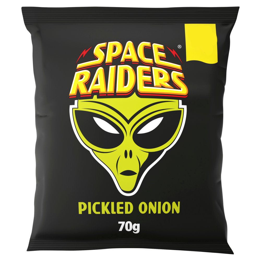 Space Raiders Pickled Onion Crisps 70g-Food