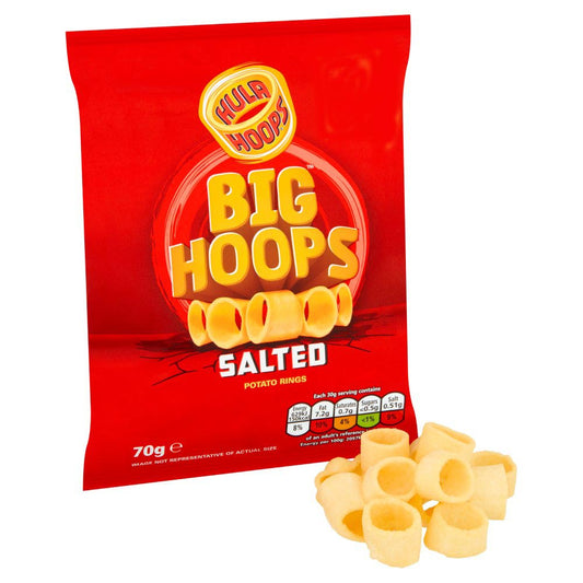 MASHula Hoops Big Hoops Salted Crisps 70g-Food