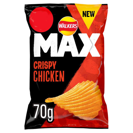 Walkers Max Crispy Chicken Sharing Crisps 70g-Food